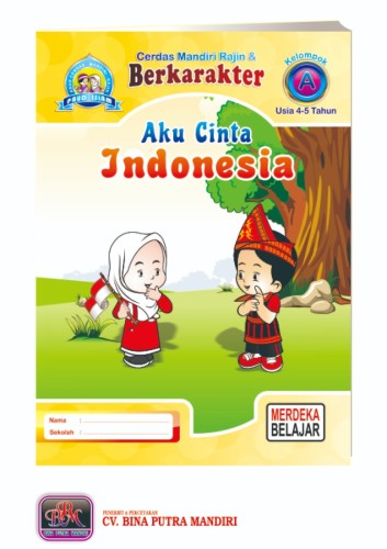 Paket Merdeka Islam untuk 1 tahun / Kelompok A / usia 4-5 tahun / Aku Cinta Indonesia