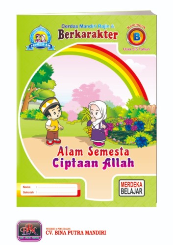 Paket Merdeka Islam untuk 1 tahun / Kelompok B / usia 5-6 tahun /Alam Semesta Ciptaan Allah