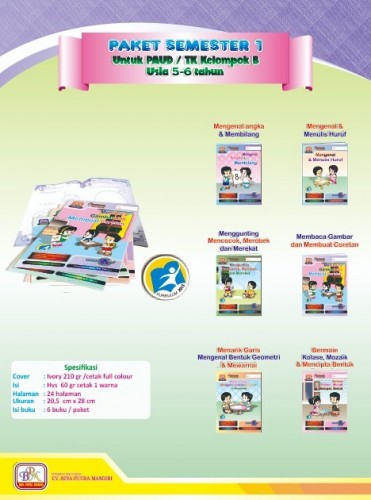 Buku Paket Semester 1 Kel. B (usia 5-6 th)