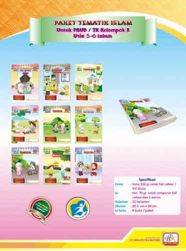 Buku Paket Tematik Islam Kel. B (usia 5-6 th)